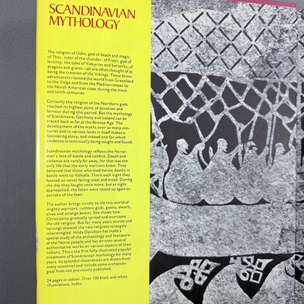 H.R. Ellis Davidson Scandinavian Mythology Hardcover 1969 1st Ed Norse History